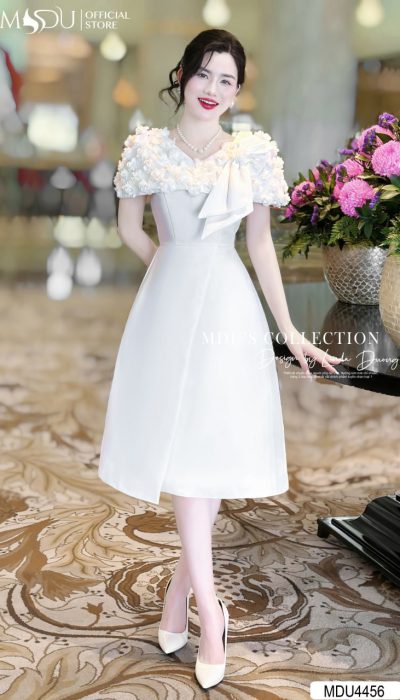 FLEUR BLANCHE – BLOOMING ELEGANCE IN PURE WHITE | MDU4456