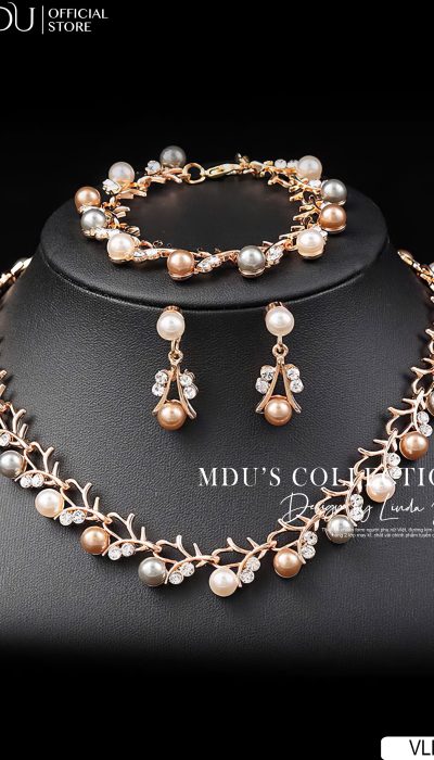 TRIO GLEAM PEARL JEWELRY SET – VLD004