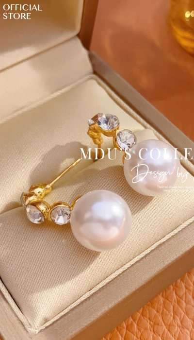 LUXE PEARL DROP CRYSTAL EARRINGS – VLD007