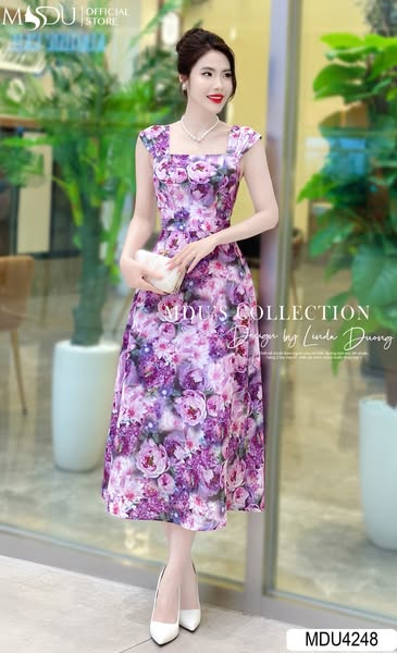 FLEURS VIOLETTES – BLOOMING ELEGANCE IN PURPLE | MDU4248