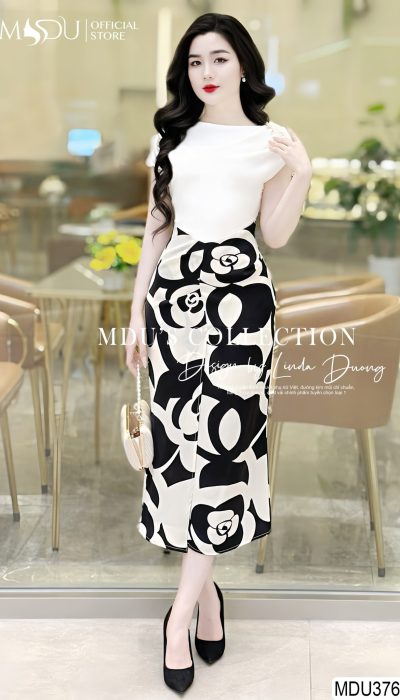 BLACK & WHITE BLOOM – MODERN ELEGANCE | MDU3765