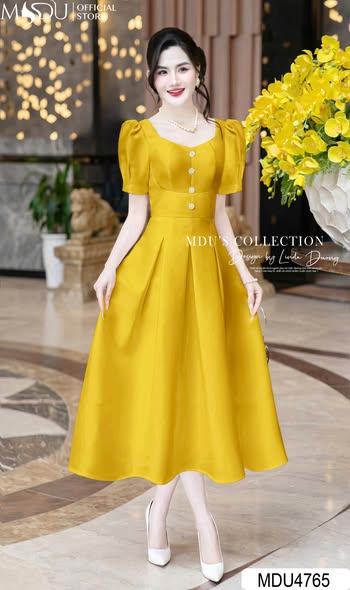 SOLEIL DORÉ – RADIANT FEMININITY IN GOLDEN HUES | MDU4765