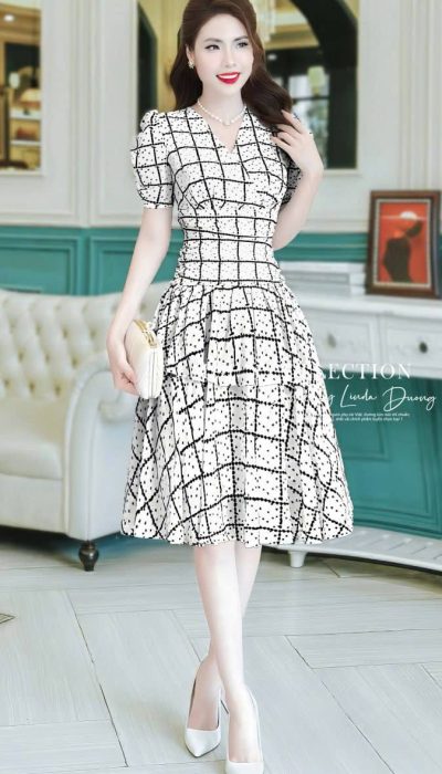 MONOCHROME ÉCLAT – STRUCTURED GRACE & MODERN CHIC | MDU3970