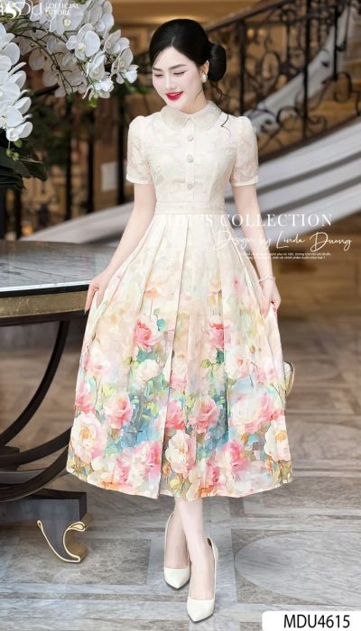 ROSÉ ENCHANTÉE – PAINTERLY BLOOM ELEGANCE | MDU4615