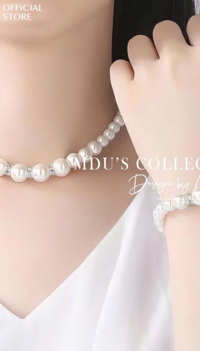 CLASSE ÉTERNELLE – Pearl Jewelry Set With Crystal Accents | VLD028