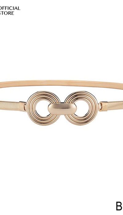 CERCLE DORÉ – Gold Minimalist Double Ring Belt | BLD008