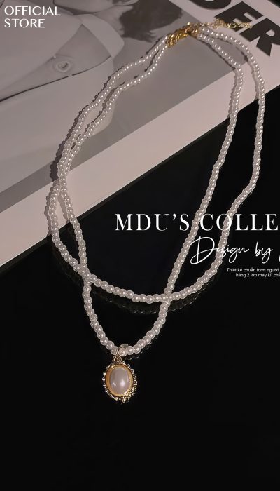 ÉLÉGANCE VINTAGE – Layered Petite Pearl Necklace | VLD061