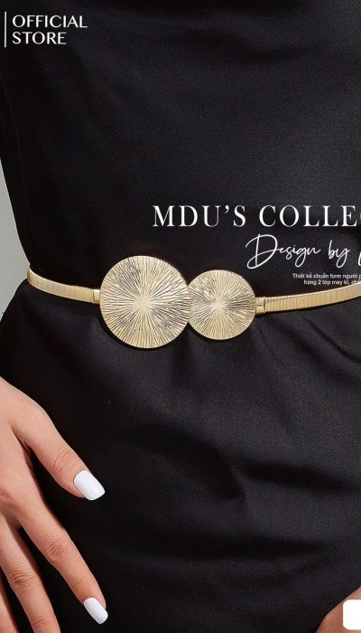 ELEGANT CIRCLES – Gold Statement Belt | BLD006