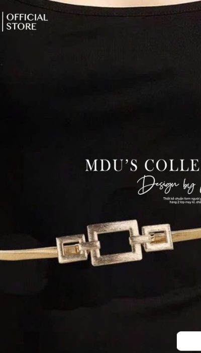 GOLD MODÈLE – Minimalist Geometric Buckle Belt | BLD007