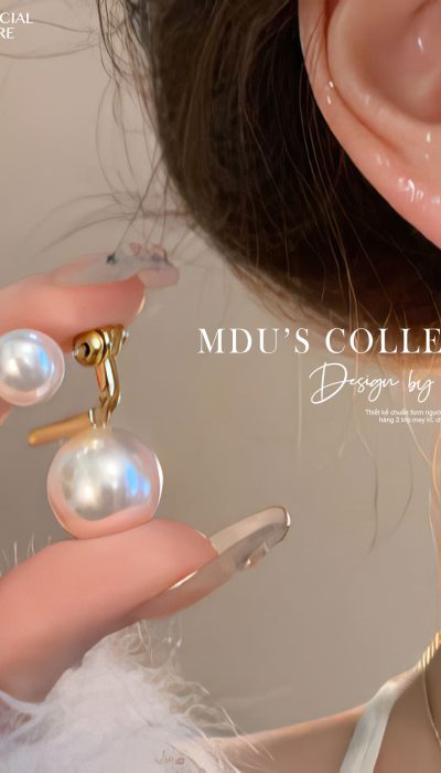 MODÉRNE PERLE – Minimalist Pearl Bar Earrings | VLD038