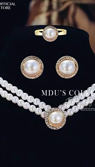 LUMIÈRE DE PERLE – Dual-Strand Pearl Elegance Set | VLD012