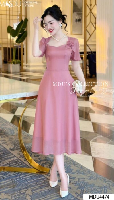 ROSE PETAL – GRACEFUL CHIFFON ELEGANCE | MDU4474