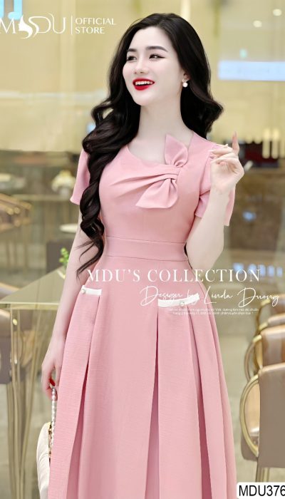Become a Muse in Pleated Long Design | MDU3764