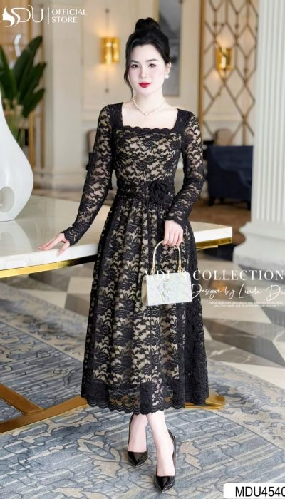 NOIR ÉLÉGANT – TIMELESS CLASS IN KOREAN LACE | MDU4540