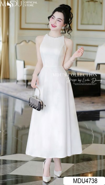 LUMIÈRE BLANCHE – MODERN GRACE IN PREMIUM ITALIAN MANGO FABRIC | MDU4738