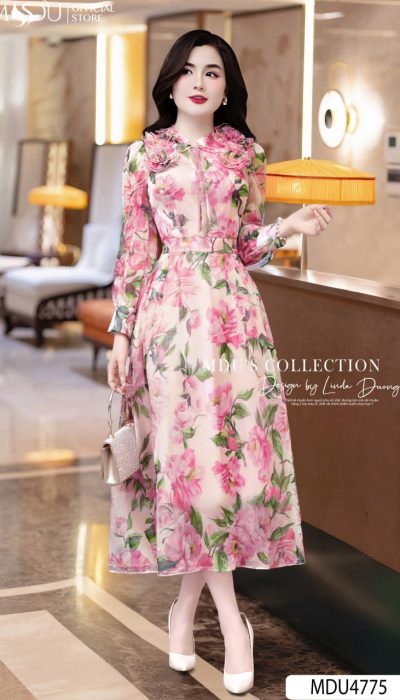 JARDIN DE SOIE – WHISPERING BLOOMS IN SHIMMERING SILK | MDU4775