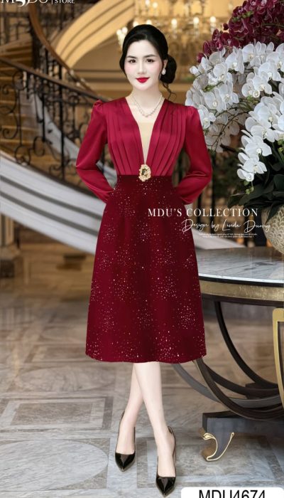 RUBIS ÉTOILÉ – REGAL GLAMOUR IN BURGUNDY | MDU4674