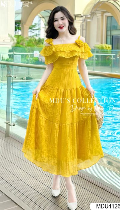 SOLEIL DORÉ – BOLD SUN-KISSED RUFFLES | MDU4126