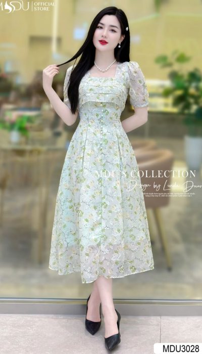 VERT DOUX – GARDEN BLOOM IN MINT ELEGANCE | MDU3028