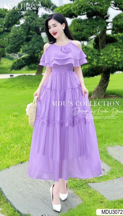 LAVENDER WHISPER – RUFFLED GRACE FOR SUMMER BREEZE | MDU3072