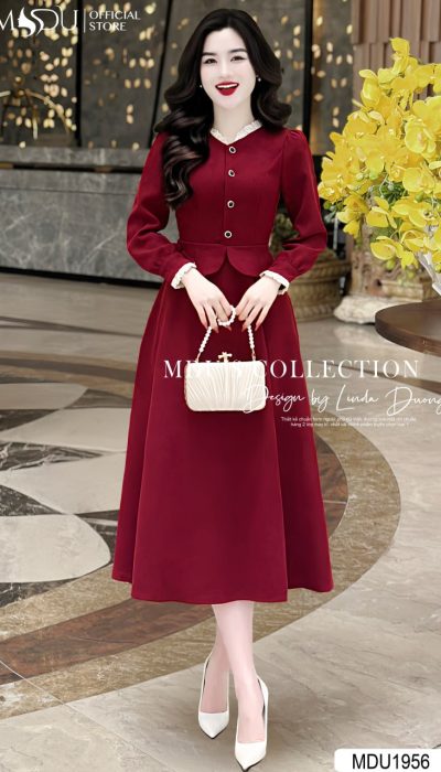 ROYAL RUBY – VINTAGE SOPHISTICATION & ELEGANT POISE | MDU1956