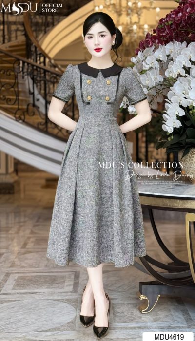 GRIS ÉPOQUE – VINTAGE REFINED CHARM IN EVERY STITCH | MDU4619