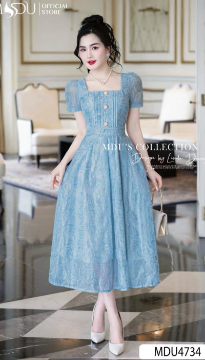 BLEU DOUCEUR – VINTAGE BLOOM IN EVERY THREAD | MDU4734