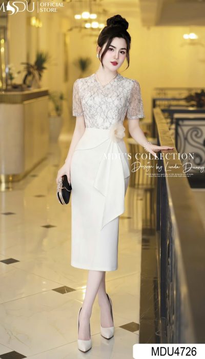 BLANC POÉTIQUE – REFINED ROMANCE IN WHITE LACE | MDU4726