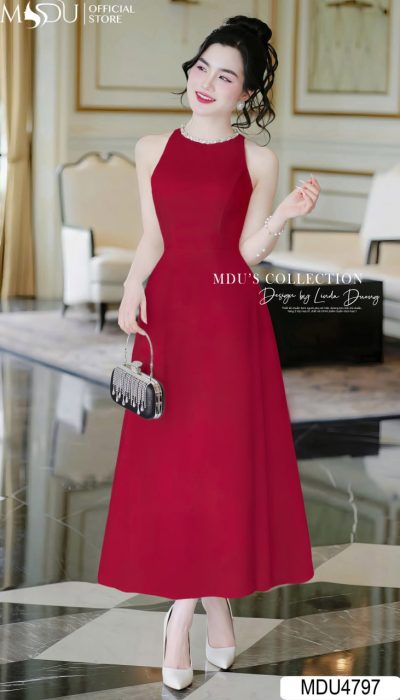 ROUGE D’ALLURE – MINIMAL ELEGANCE IN ITALIAN MANGO FABRIC | MDU4797