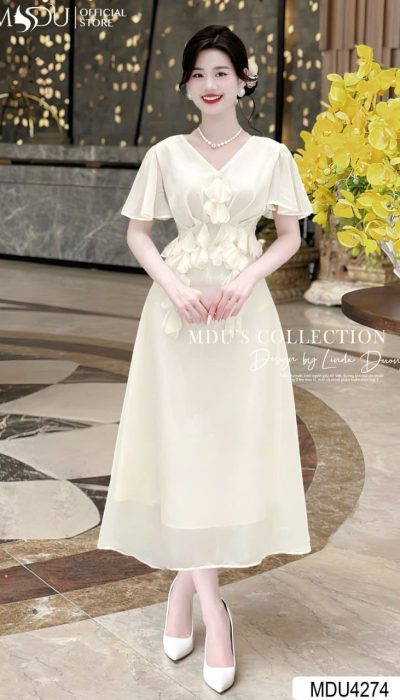 ELEGANT PETALS – CHIFFON GRACE WITH DELICATE DETAILS | MDU4274