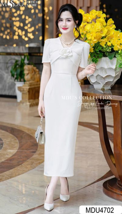 ELEGANT GRACE – THE SLIM-FIT MANGO ITALY DRESS | MDU4702
