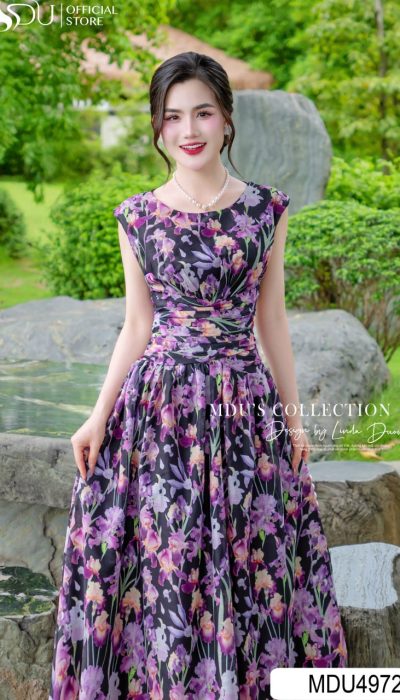 RIBBED SILK MIDI DRESS – LUXURIOUS STYLE, COMFORTABLE FEEL | MDU4972