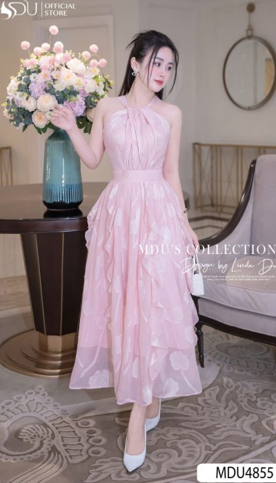 BLUSH PETAL – WHISPERING ELEGANCE IN EVERY LAYER | MDU4855