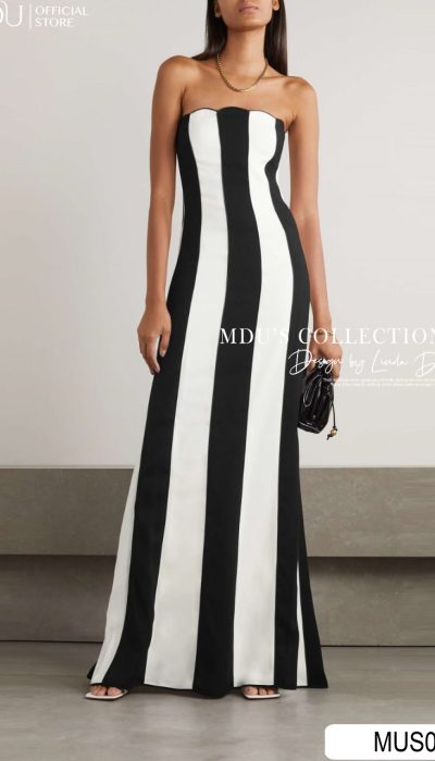 BLACK RUFFLE MINI DRESS - MUS080