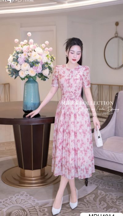 ROSE BLUSH – POETIC GRACE IN CHIFFON | MDU4914