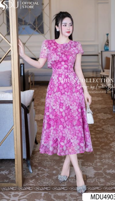 FLEUR FUCHSIA – BLOOMING ELEGANCE IN VIVID PINK | MDU4903