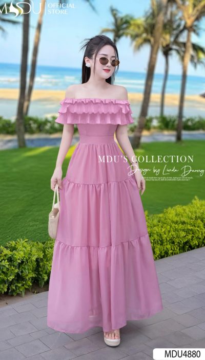 CÔTE D’ÉTÉ – RUFFLED FREEDOM IN SUNSET PINK | MDU4880