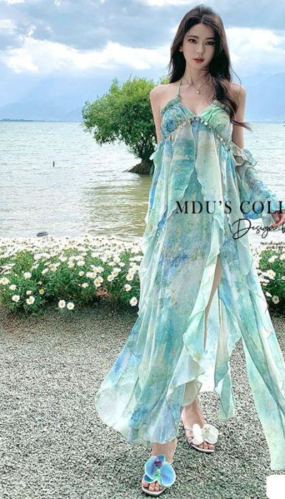 WATER GARDEN GODDESS DRESS - MUS101