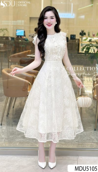 ÉCLAT IVORY – ELEGANT GRACE IN LUXE LACE | MDU5105