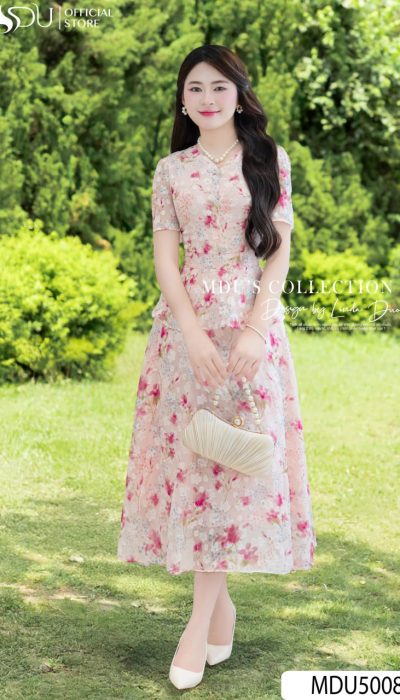 BLOSSOM SERENITY – FEMININE ELEGANCE IN FLORAL GRACE | MDU5008
