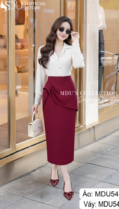 BURGUNDY POISE – ELEGANCE REDEFINED IN EVERY DETAIL | MDU5105