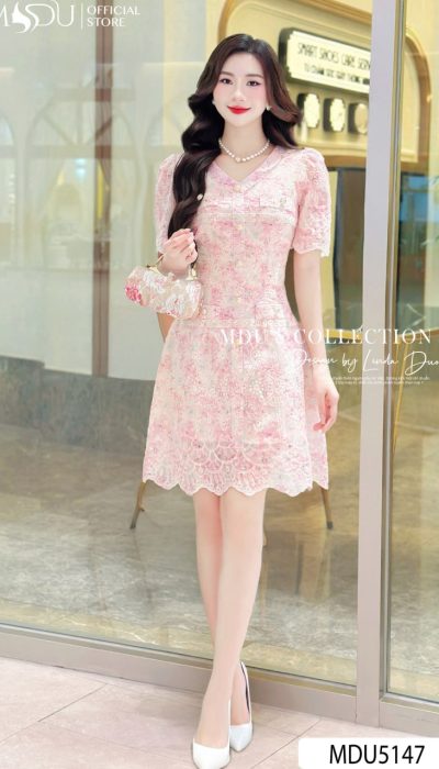 PINK ÉTOILE – SUBTLE LUXURY IN LACE ELEGANCE | MDU5147