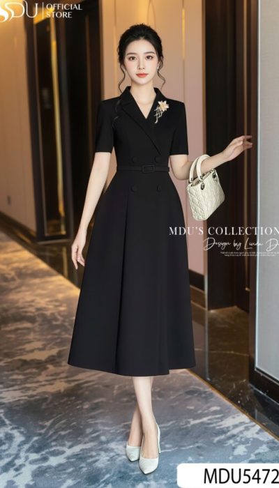 NOIR ALLURE – SOPHISTICATED GRACE IN TIMELESS FORM | MDU5483