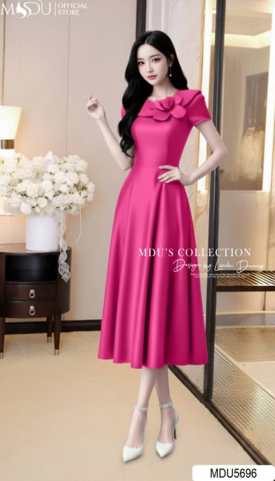 ROSE BLOOM – FEMININE CHARM IN CLASSIC SILHOUETTE | MDU5696